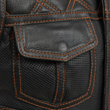 Load image into Gallery viewer, Bonnie Perforated Women's Motorcycle Leather Vest
