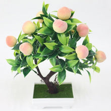 Load image into Gallery viewer, Bonsai Artificial Bonsai Fake Tree Yellow Foam Fruit Potted For Home Decoration Accessories Wedding Decor
