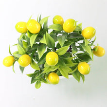 Load image into Gallery viewer, Bonsai Artificial Bonsai Fake Tree Yellow Foam Fruit Potted For Home Decoration Accessories Wedding Decor
