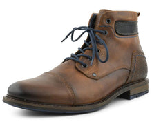 Load image into Gallery viewer, ASHER GREEN - AG8865 Tan LEATHER Boots Size 7
