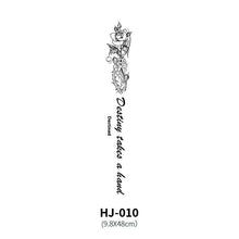 Load image into Gallery viewer, Botanical Spine Tattoo Decal
