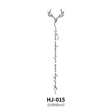 Load image into Gallery viewer, Botanical Spine Tattoo Decal
