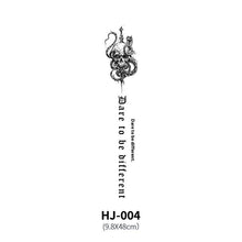 Load image into Gallery viewer, Botanical Spine Tattoo Decal
