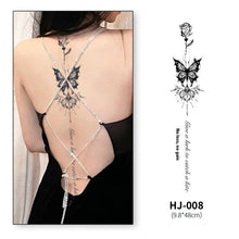 Load image into Gallery viewer, Botanical Spine Tattoo Decal
