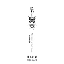 Load image into Gallery viewer, Botanical Spine Tattoo Decal
