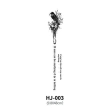 Load image into Gallery viewer, Botanical Spine Tattoo Decal
