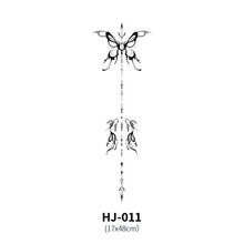 Load image into Gallery viewer, Botanical Spine Tattoo Decal
