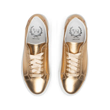 Load image into Gallery viewer, Women's Gold Distressed Sardenga II Sneaker
