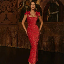 Load image into Gallery viewer, Bow Tie Vacation Dress With Lining Included
