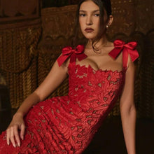 Load image into Gallery viewer, Bow Tie Vacation Dress With Lining Included
