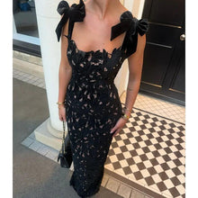 Load image into Gallery viewer, Bow Tie Vacation Dress With Lining Included
