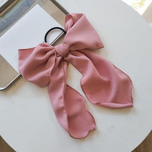 Load image into Gallery viewer, Bowknot Hair Scrunchies For Women Girls Sweet Elastic Hair Bands Elegant Hair Tie Rope Rubber Band Hair Gum Gorgeous Hair Accessories For Women
