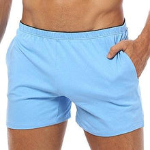 Load image into Gallery viewer, Boxer Cotton Sleep Men Swimming Briefs or Boxers Shorts with Pocket  Mens Shorts Running Shorts Men Outdoor Sports Men's Gym Shorts Daily fitness shorts
