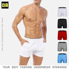 Load image into Gallery viewer, Boxer Cotton Sleep Men Swimming Briefs or Boxers Shorts with Pocket  Mens Shorts Running Shorts Men Outdoor Sports Men's Gym Shorts Daily fitness shorts
