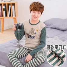 Load image into Gallery viewer, Boys Girls Sleepwear Winter Cotton Pajamas Sets Children Home Wear For Boy Pajamas Kids Nightwear Teenage Pajamas Clothes Sleepwear Suit Comfortable Thin Leisure Sleep Lounge Sleepwear for Adults Women Jogging Home wear

