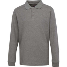 Load image into Gallery viewer, Boys/ Unisex Long Sleeve Pique Polo Shirt
