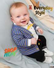 Load image into Gallery viewer, Boys' Spring/Autumn 3-Piece Cotton Set - # BAAA51210054 &amp; BOAA11310023
