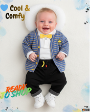 Load image into Gallery viewer, Boys' Spring/Autumn 3-Piece Cotton Set - # BAAA51210054 &amp; BOAA11310023
