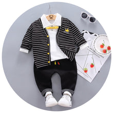 Load image into Gallery viewer, Boys' Spring/Autumn 3-Piece Cotton Set - # BAAA51210054 &amp; BOAA11310023
