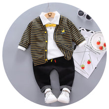 Load image into Gallery viewer, Boys' Spring/Autumn 3-Piece Cotton Set - # BAAA51210054 &amp; BOAA11310023
