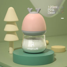 Load image into Gallery viewer, BPA-Free Glass Baby Bottle with Anti-Choke Design - # BAGE21810008
