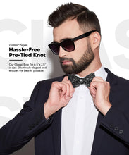 Load image into Gallery viewer, Vittorio Farina Rhinestone Bow Tie
