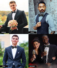 Load image into Gallery viewer, Vittorio Farina Rhinestone Bow Tie

