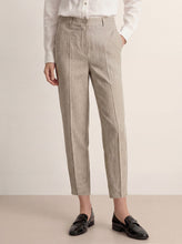Load image into Gallery viewer, Linen Tailored Straight Cropped Pants LOGAN
