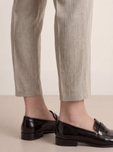 Load image into Gallery viewer, Linen Tailored Straight Cropped Pants LOGAN
