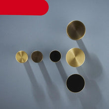 Load image into Gallery viewer, Brass Bearing Hooks Bathroom Indoor Kitchen Hallway Wall Clothes Hooks Wall Hangings Row Hooks Nordic Gold Round Drawer Hooks Kitchen Cabinet Door Hooks Drawer Pull Handles
