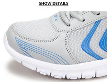Load image into Gallery viewer, Breathable Fashion Women Sneakers White Women Casual Shoes Athletic Road Running Mesh Breathable Casual Sneakers Lace Up Comfort Sports Student Fashion Tennis Sneakers
