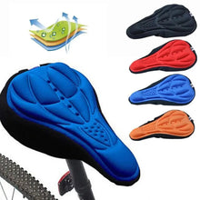 Load image into Gallery viewer, Breathable Mountain Bike Saddle Cushion Cover Road Bike Soft Cycling Seat Mat 3D Sponge Polymer Bicycle Saddle Seat
