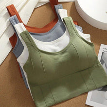 Load image into Gallery viewer, Breathable Sports Bra Anti-Sweat Fitness Top Women Seamless Yoga Bra Shockproof Crop Top Push Up Sport Bra Gym Workout Top
