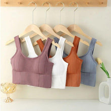 Load image into Gallery viewer, Breathable Sports Bra Anti-Sweat Fitness Top Women Seamless Yoga Bra Shockproof Crop Top Push Up Sport Bra Gym Workout Top
