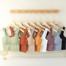 Load image into Gallery viewer, Breathable Sports Bra Anti-Sweat Fitness Top Women Seamless Yoga Bra Shockproof Crop Top Push Up Sport Bra Gym Workout Top
