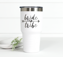 Load image into Gallery viewer, Bride Tribe Bachelorette Party 30 oz Engraved Tumbler
