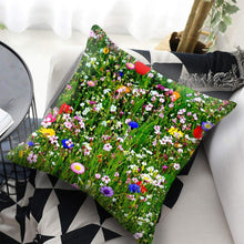 Load image into Gallery viewer, Bright Red Flower Cushion Cover Home Fashion Decoration Red Orange Pink Poppy Flowers Decorative Throw Pillow Cover Case Cushion Home Living Room Pillow Case Super Soft Short Plush Cushion Cover 45x45CM
