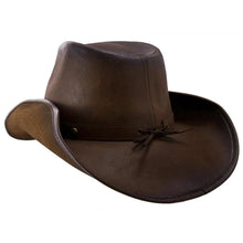 Load image into Gallery viewer, Deadwood Trading Broken Hill - Faux Leather Outback Hat
