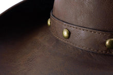 Load image into Gallery viewer, Deadwood Trading Broken Hill - Faux Leather Outback Hat
