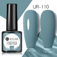 Load image into Gallery viewer, Brown Blue Gel Nail Polish UV LED Autumn Winter Series Matte And Glossy Colors Elegant Stylish Design For Womens
