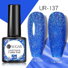 Load image into Gallery viewer, Brown Blue Gel Nail Polish UV LED Autumn Winter Series Matte And Glossy Colors Elegant Stylish Design For Womens
