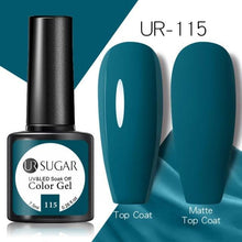 Load image into Gallery viewer, Brown Blue Gel Nail Polish UV LED Autumn Winter Series Matte And Glossy Colors Elegant Stylish Design For Womens
