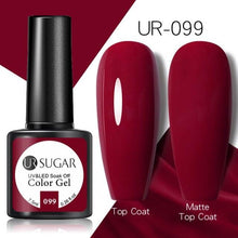 Load image into Gallery viewer, Brown Blue Gel Nail Polish UV LED Autumn Winter Series Matte And Glossy Colors Elegant Stylish Design For Womens

