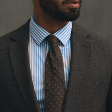 Load image into Gallery viewer, Mattei - Silk Grenadine Tie - Brown
