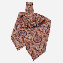 Load image into Gallery viewer, Bugatti - Silk Ascot Cravat Tie - Mahogany
