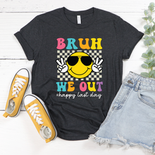 Load image into Gallery viewer, Bruh We Out Smiley Tee
