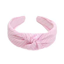 Load image into Gallery viewer, Bubble Gum Stripe Knotted Headband
