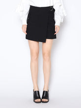 Load image into Gallery viewer, Buckle Belt Wrap Denim Skort
