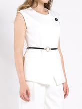 Load image into Gallery viewer, Buckle Belted Long Wrap Vest

