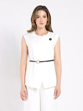 Load image into Gallery viewer, Buckle Belted Long Wrap Vest
